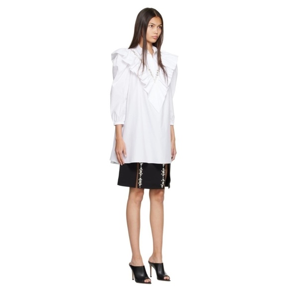 SHUSHU/TONG, Women's White Shirt Minidress - White. Size: S (US). NWT - Picture 11 of 14